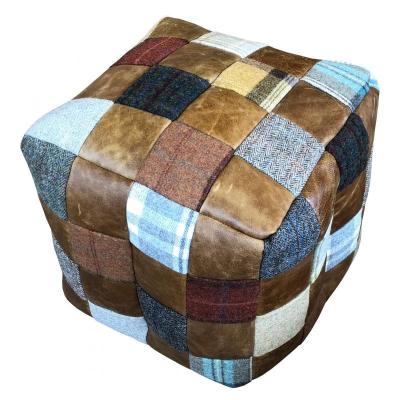 Bean Cube - Leather & Wool